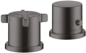 Axor Citterio E 2-Loch Wannenrandarmatur mit Thermostat brushed black chrome (36412340)