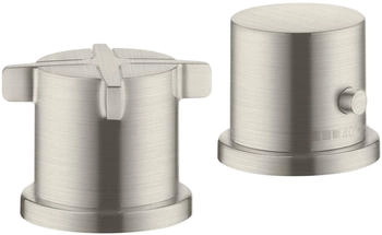 Axor Citterio E 2-Loch Wannenrandarmatur mit Thermostat edelstahl optic (36412800)