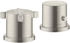 Axor Citterio E 2-Loch Wannenrandarmatur mit Thermostat edelstahl optic (36412800)