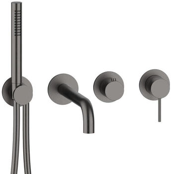 Herzbach MODUL7 Einhebelmischer für Wanne black steel (70.702012.1.40)