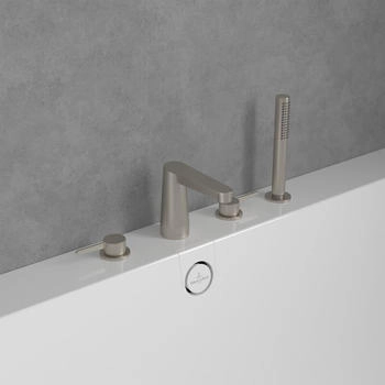 Villeroy & Boch Conum Zweigriffmischer für Wanne nickel gebürstet (TVT12700200064)