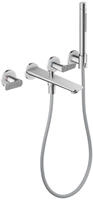 AXOR Citterio C Unterputz 3-Loch Wannenarmatur mit Handbrause - Cubic cut,