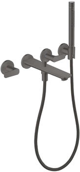 Axor Citterio C 3-Loch Wannenarmatur mit Handbrause brushed black chrome (49480340) Axor Citterio C 3-Loch Wannenarmatur mit Handbrause brushed black chrome (49480340)
