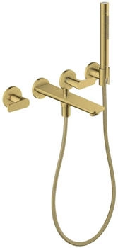 Axor Citterio C 3-Loch Wannenarmatur mit Handbrause polished gold optic (49480990)