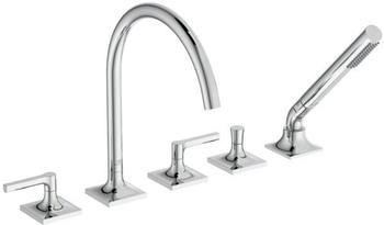 Ideal Standard Joy Neo 5-Loch-Badearmatur mit Stabhandbrause Hebelgriffe chrom (BD165AA)