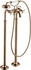 Hansgrohe Axor Montreux Zweigriff Wannenarmatur bodenstehend Polished Red Gold (16547300)