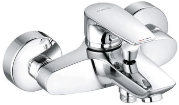 Kludi PURE & SOLID Wannenfüll- und Brause-Einhandmischer Chrom Wandmontage (346810575)