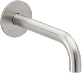 Herzbach DEEP iX Wandauslauf Edelstahl matt gebürstet 210 mm (28.142000.1.09)