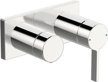 Hansa Loft Unterputz Wannen- und Brausearmatur mit eckiger Rosette, chrom (57649583)