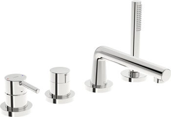 Hansa Vantis Style Fertigmontageset für Wanne/Brause Wannenrandmontage 4-Loch Chrom (54719007)