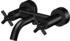 Steinberg Serie 250 Wannen/Brause-Zweigriffarmatur, Aufputz, Schwarz Matt (2501100S)