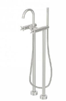 Steinberg Serie 250 Freistehende Wannen-Zweigriff-Armatur Brushed Nickel (250 1162 BN)