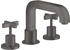 Axor Citterio 3-Loch Wannenrandarmatur mit Kreuzgriffen brushed black chrome (39436340)