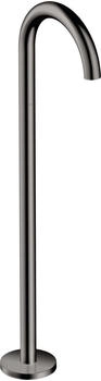 Hansgrohe Uno Wanneneinlauf bodenstehend gebogen polished black chrome (38412330)