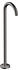 Hansgrohe Uno Wanneneinlauf bodenstehend gebogen polished black chrome (38412330)