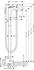 Hansgrohe Citterio Wannenmischer bodenstehend mit Hebelgriff Ausladung 200mm (39440300)