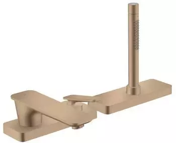 Hansgrohe AXOR Citterio C 3-Loch Einhebel-Wannenrandmischer Brushed Red Gold (49430310)