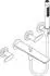 Hansgrohe Citterio C Unterputz-Wannenarmatur Cubic Cut Zweigriffmischer (49481300)