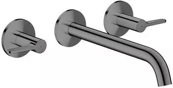 Hansgrohe AXOR One 3-Loch Wannenarmatur Unterputz Wandmontage Polished Black Chrome (48431330)