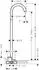 Hansgrohe Axor Uno Wanneneinlauf freistehend gebogen 226mm (38412300)