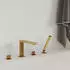 Steinberg Serie 160 Wannenrandarmatur 4-Loch Zweigriffmischer, Rosegold (1602402RG)