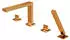 Steinberg Serie 160 Wannenrandarmatur 4-Loch Zweigriffmischer, Rosegold (1602402RG)