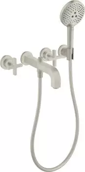 Hansgrohe Axor Citterio 3-Loch Wannenarmatur mit Kreuzgriffen (39447800)