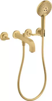 Hansgrohe Axor Citterio 3-Loch Wannenarmatur Unterputz Brushed Gold Optic (39448250)