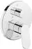 Duravit Wave Einhebel-Wannenmischer Unterputz 2 Verbraucher Chrom (WA5210018010)