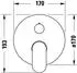 Duravit Wave Einhebel-Wannenmischer Unterputz 2 Verbraucher Chrom (WA5210018010)