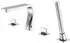 Steinberg 230 Wannenrand-Armatur 4-Loch mit Handbrause, Chrom (2302400)