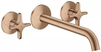 Hansgrohe AXOR One 3-Loch Wannenarmatur Unterputz Brushed Red Gold (48430310)