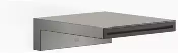 Dornbracht Wannen-Schwallauslauf f&uuml;r Wandmontage, Dark Platinum geb&uuml;rstet (13430740-99)