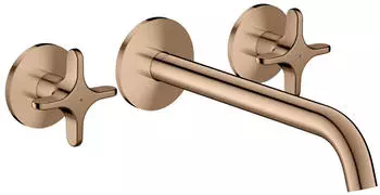 Hansgrohe AXOR One 3-Loch Wannenarmatur Unterputz Polished Red Gold (48430300)