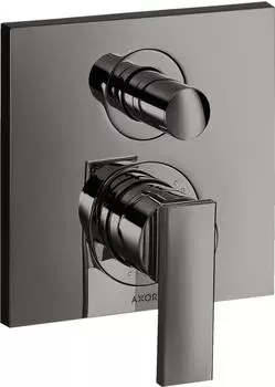 Hansgrohe Citterio Einhebel-Wannenmischer Unterputz, poliertes Schwarz (39455330)