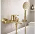 Rea Marco Wand Badewannen- und Duscharmatur Gebürstetes Gold, Messing & Keramik (REA-B5942)