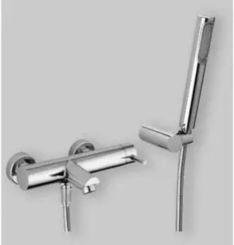Paffoni Stick Wannen- und Duscharmatur mit Zubeh&ouml;r, Wand, Chrom (SK023CR)
