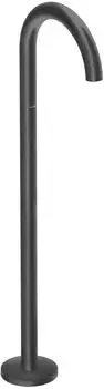 Hansgrohe Axor Uno Wanneneinlauf bodenstehend, gebogen, 226mm, mattschwarz (38412670)