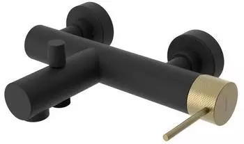 Sapho Ultrasan Wannenarmatur, schwarz matt/gold matt (UT010VBG)