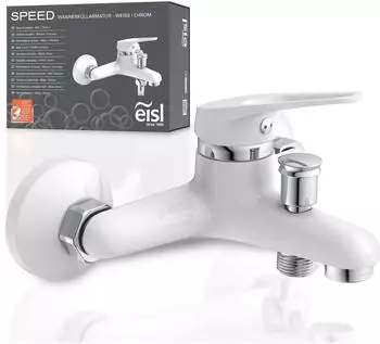 Eisl SPEED Wannenarmatur Mischbatterie wei&szlig;/Chrom (85391904-0)