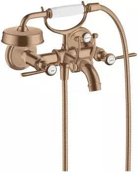 Hansgrohe AXOR Montreux 2-Griff Wannenarmatur Aufputz Brushed Red Gold (16551310)