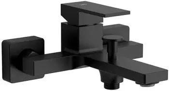 Sapho Cubemix Wannen-Wandmischer, Mattschwarz (CM010B)