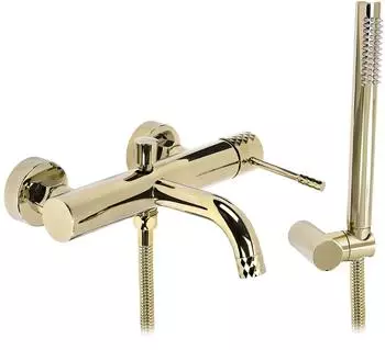 Rea Lungo Badewannenarmatur mit Handbrause Gold (REA-B6448)