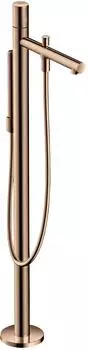 Hansgrohe AXOR Uno Einhebel-Wannenmischer bodenstehend Zerogriff 244mm Polished Red Gold (45416300)