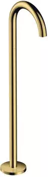 Hansgrohe Axor Uno Wanneneinlauf bodenstehend gebogen 226mm, Polished Gold Optic (38412990)