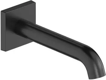 Duravit C.1 Wanneneinlauf mit eckiger Rosette, Schwarz Matt (C15240009046)