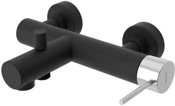 Sapho Ultramix Wannenarmatur, Schwarz Matt/Chrom (UT010BC)