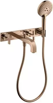 Hansgrohe Axor Citterio 3-Loch Wannenarmatur Unterputz Polished Red Gold (39441300)