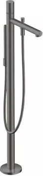 Hansgrohe AXOR Uno Einhebel-Wannenmischer freistehend, Zerogriff, 244mm, gebürstetes Schwarzchrom (45416340)