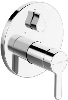 Hansa Hansadesigno Style Fertigmontageset Einhand-Wannen-Batterie, rund, chrom (81119563)